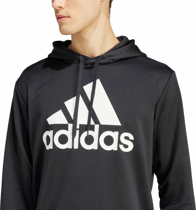 Trenerka me kapuç për meshkuj adidas, e zezë
