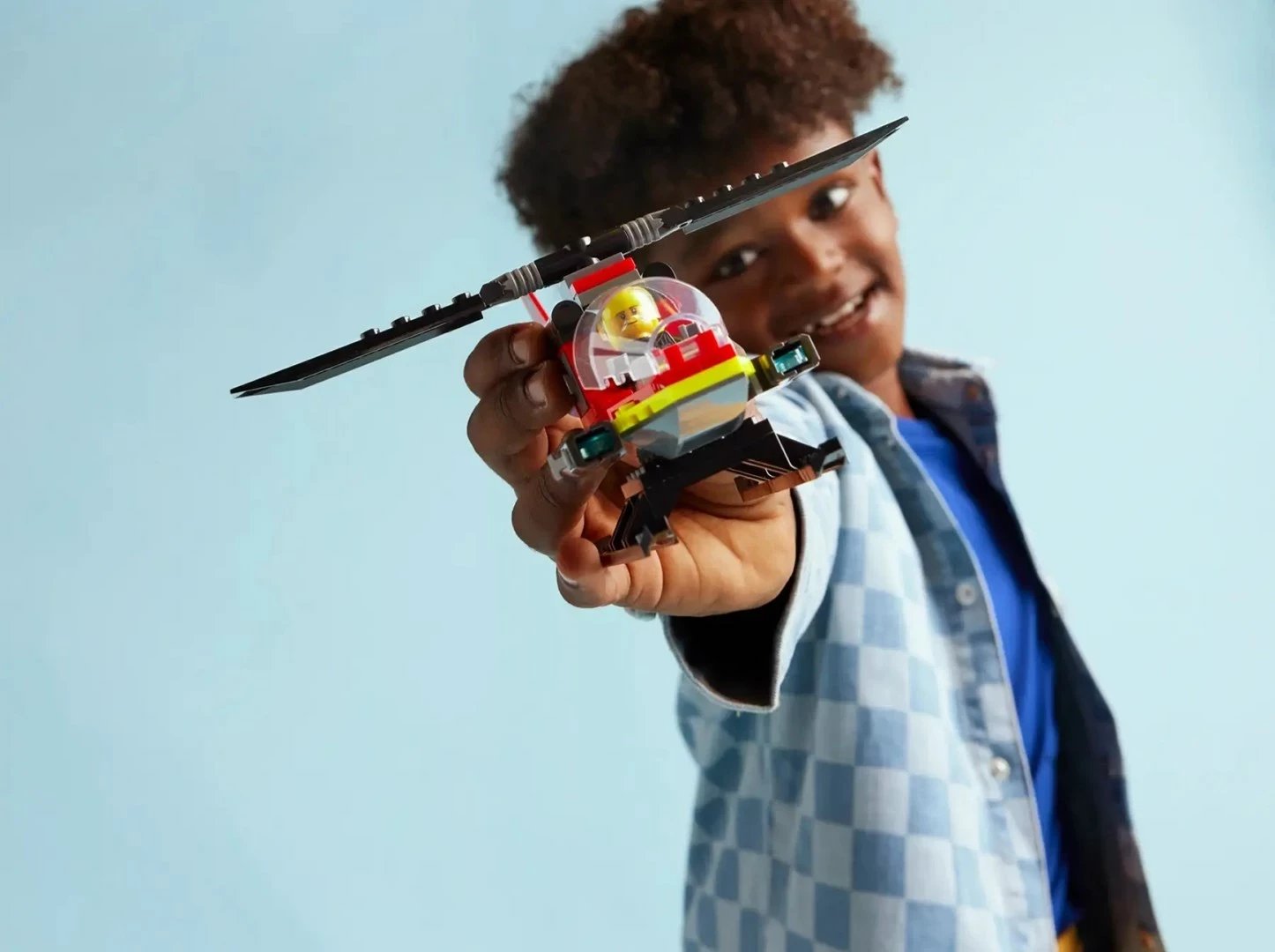 Helikopter i zjarrfikësve LEGO City 60411, 85 pjesë