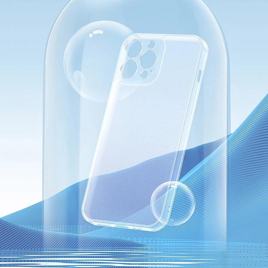Mbështjellës Baseus Frosted Glass Case për iPhone 13 Pro Max, Transparent