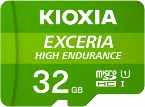 MicroSDHC KIOXIA Exceria High Endurance 32GB, Class 10, UHS-I, e gjelbër/e bardhë