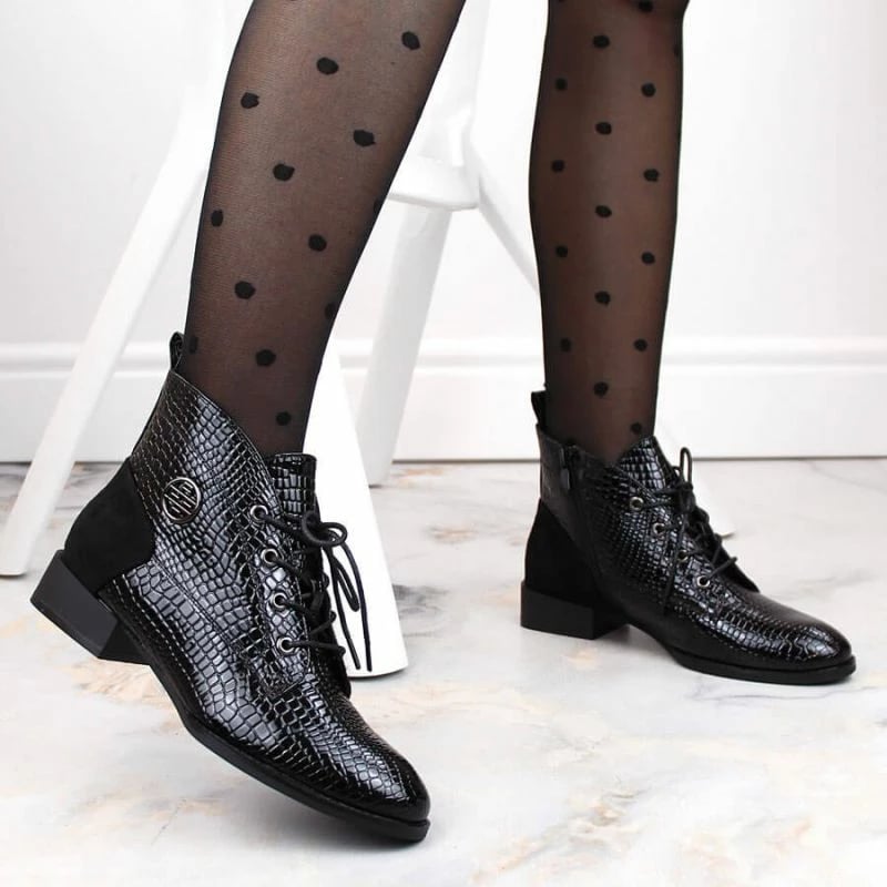 Çizme të shkurta për femra Filippo, të zeza