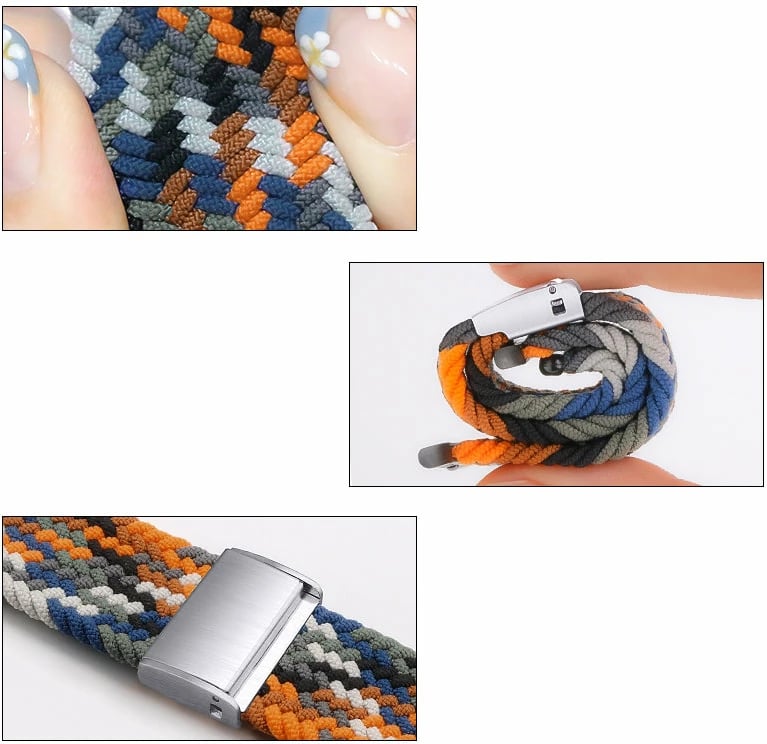 Rrip tekstili i endur për Apple Watch Hurtel, për seri 2/3/4/5/6/7/8/9/SE, 38mm/40mm/41mm, shumëngjyrësh