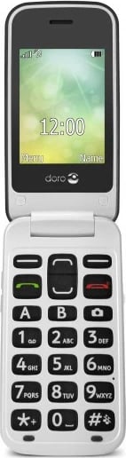 Celular Doro 2424, 2.4", 3MP, 800mAh, gri/argjendtë