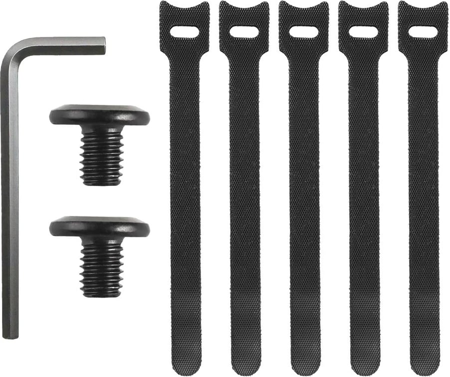 Organizues kabllosh Maclean MC-105 B, çelik, nën tavolinë, i zi