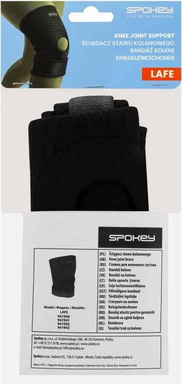 Mbështetëse gjuri Spokey, e zezë