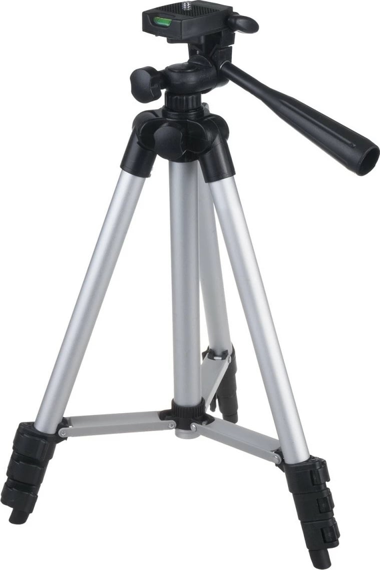 Stativ universal Maclean MC-164 për telefon, kamera, dritë unazore, 102 cm, i zi/argjendtë