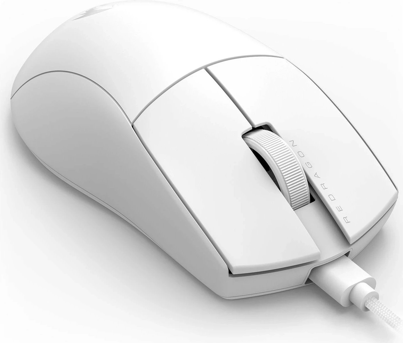 Maus Redragon M724W K1NG, laser, 12400 DPI, bardhë