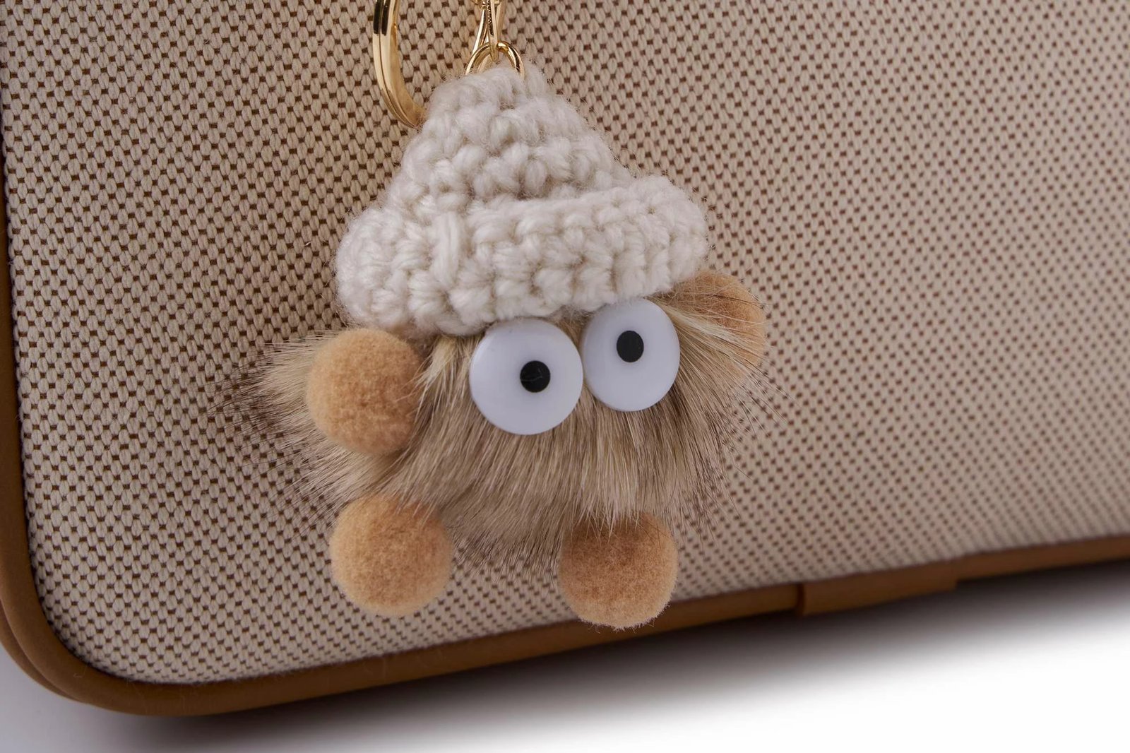 Çantë krahu Lucky Bees, ngjyrë tan, rosa