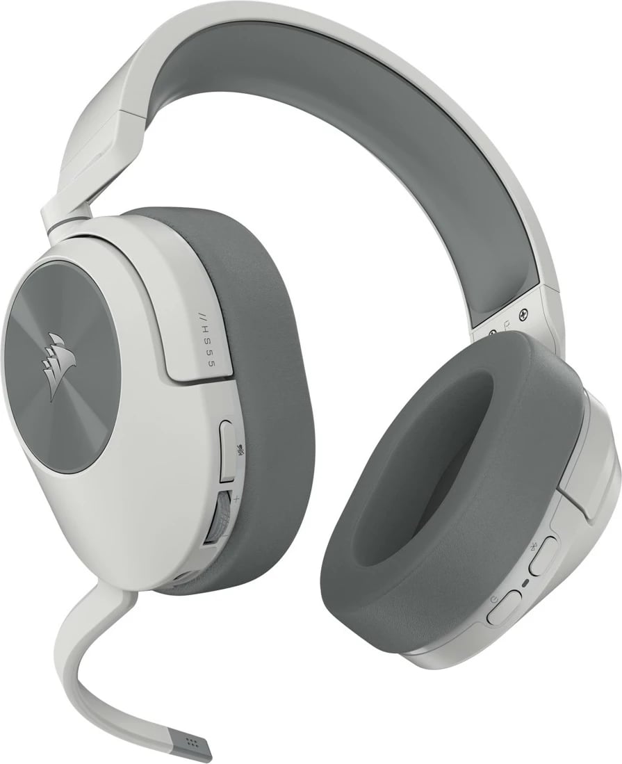 Kufje Corsair HS55 Wireless, Gaming, 274g, Bardhë