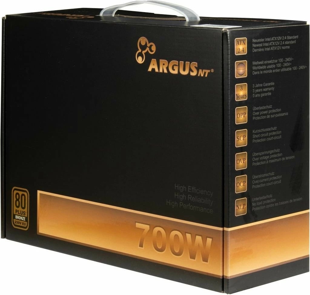Furnizues energjie Inter-Tech ArgusNT BPS-700, 700W, 80 PLUS Bronze