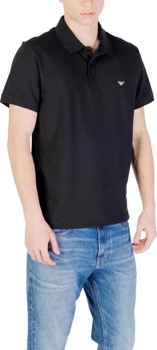 Polo për meshkuj Emporio Armani Underwear, e zezë