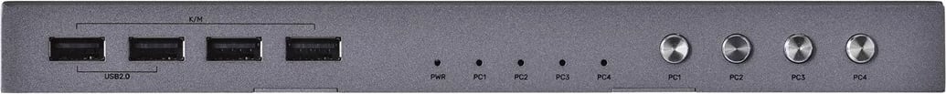Switch KVM UNITEK V306A, 4K Ultra HD, Gri