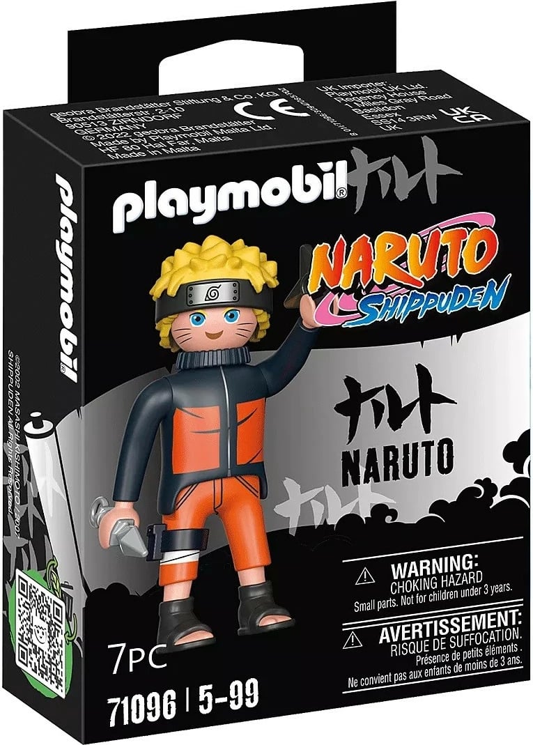 Figurinë aksioni Playmobil Naruto Shippuden 71096, portokalli