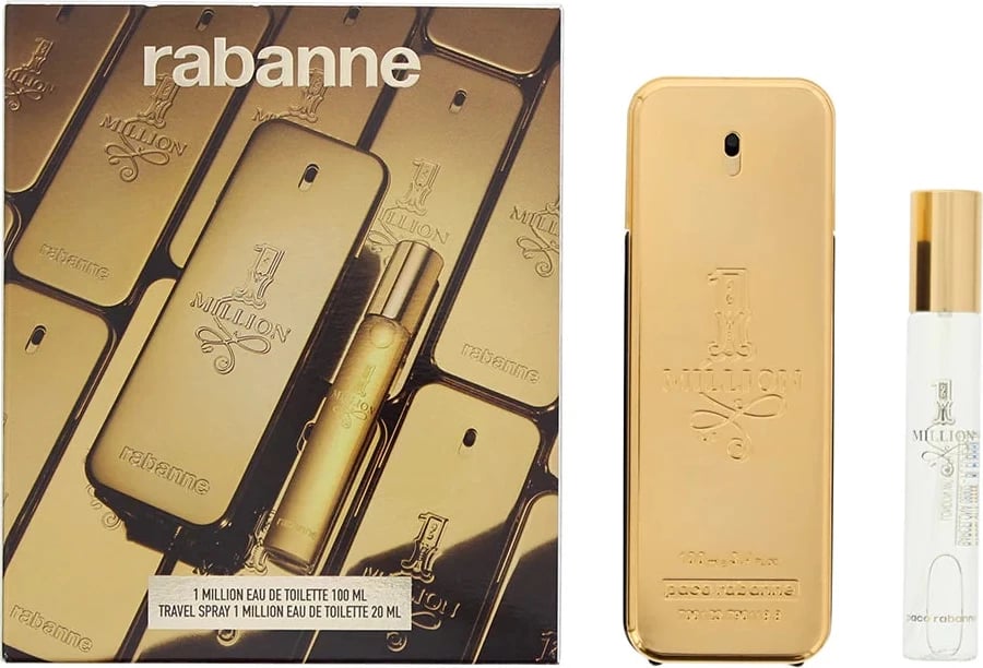 Eau de Toilette për meshkuj Paco Rabanne 1 Million, 100ml + 20ml