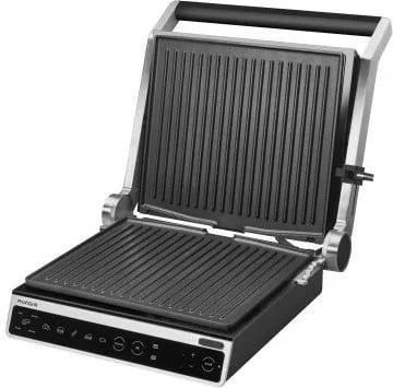 Grill elektrik Amica ProfiGrill GK5011, 2000 W, Argjendtë/Bardhë