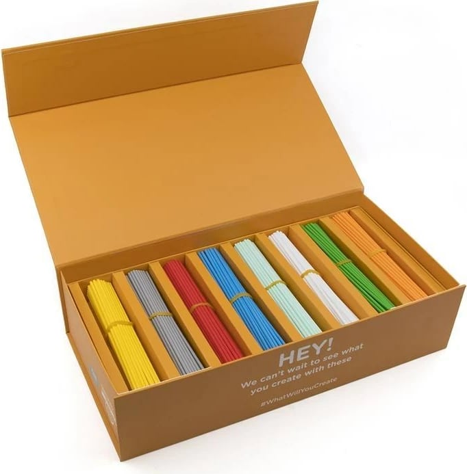 Filamente plastike 3Doodler Start EDU, 8 ngjyra të ndryshme, PLA