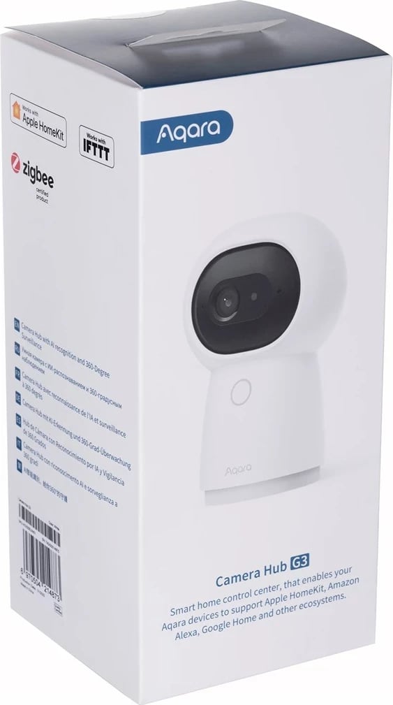 Kamerë Xiaomi AQARA G3, Gateway Hub Zigbee 3.0, e bardhë