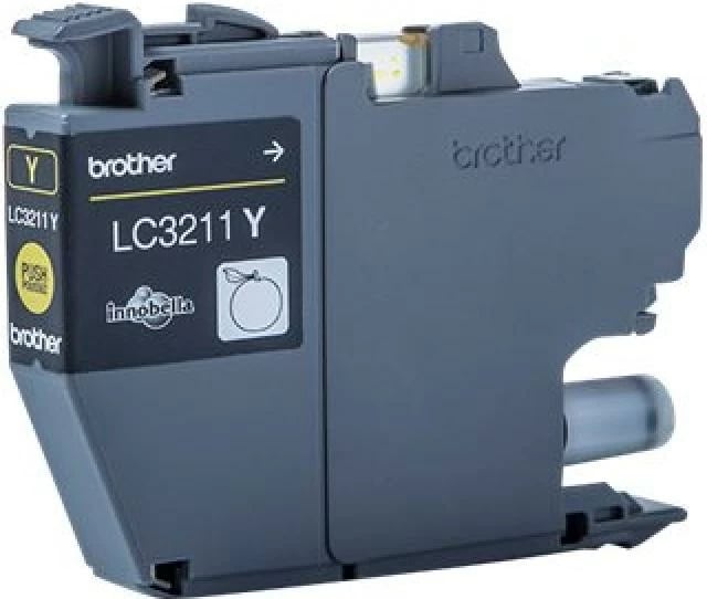 Kasetë boje, Brother LC-3211Y, origjinale, për printerë të përputhshëm DCP-J772DW/J774DW/MFC-J890DW/J895DW, e verdhë