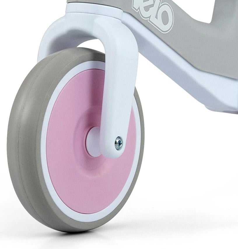 Bicikletë pa pedale për fëmijë, Milly Mally Velo, rrota 7 inch, kornizë plastike e lehtë, ngjyrë rozë