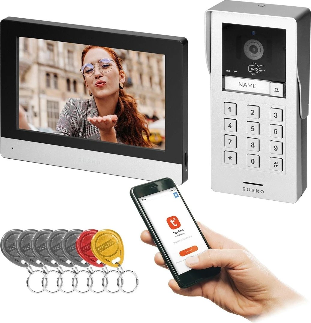 Interkom video ORNO OR-VID-MA-1080/B, 2-wire