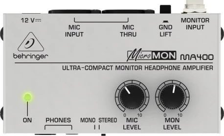 Amplifikator kufjesh Behringer MA400, i bardhë