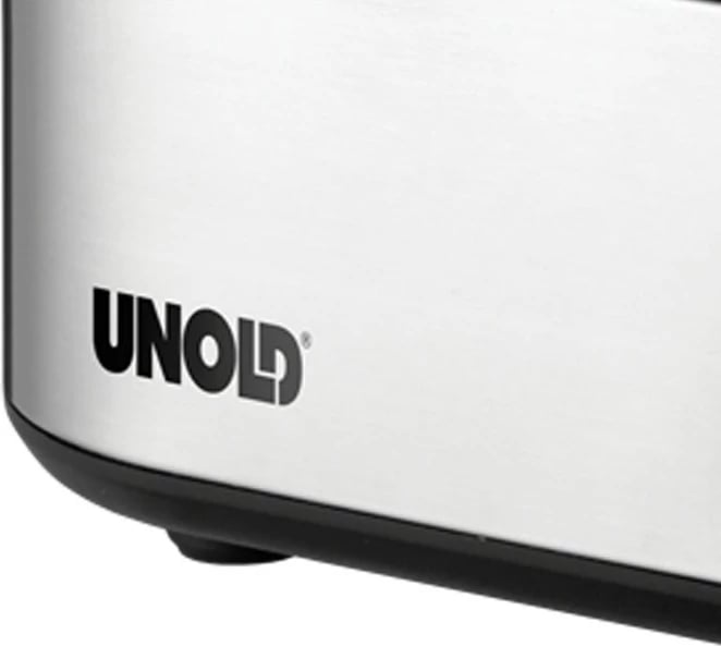 Zierës vezësh UNOLD 38610, 3 vezë, çelik inox/plastik, alarm, i zi