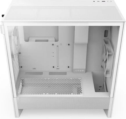 Kasë NZXT H5 FLOW RGB Midi Tower, dritare xhami, e bardhë