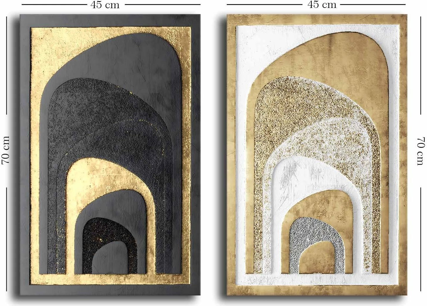 Pikturë dekorative në kanavacë (2 copë), Wallity, 2P4570GSC-008