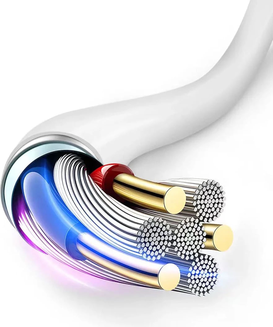 Karikues rrjeti Dudao A20EU me kabllo USB-A në Lightning, 18W, Bardhë