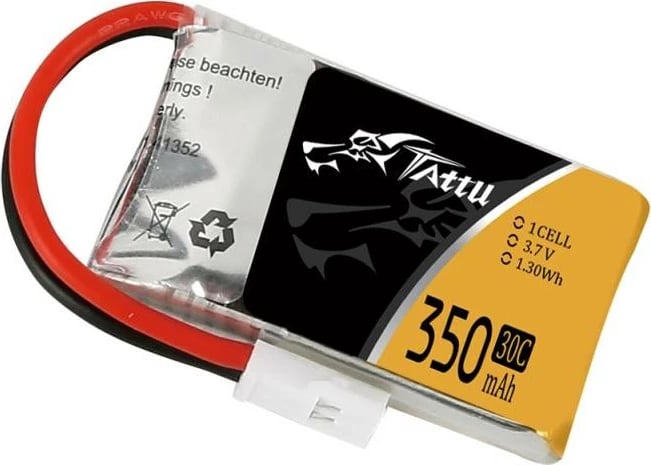Bateri LiPo Tattu 350mAh 3.7V 30C, për dronë dhe modele ajrore