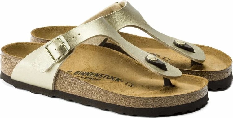 Flip-flops për femra Birkenstock, të arta