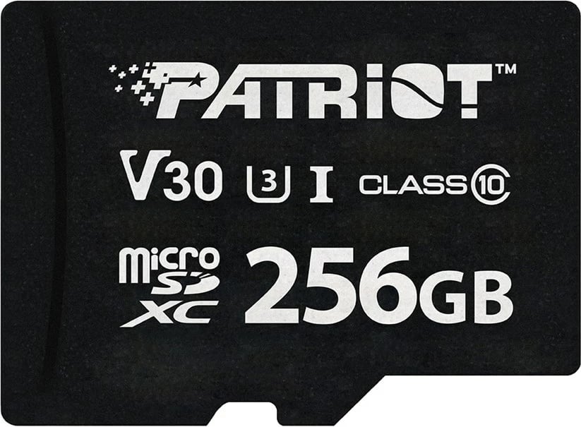 Kartë memorie Patriot Memory VX Series 256 GB microSDXC, Class 10, e zezë