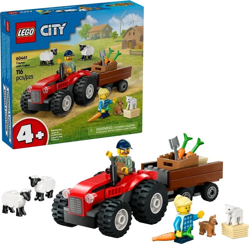 Set LEGO City 60461, Traktor me Rimorkio, 116 pjesë