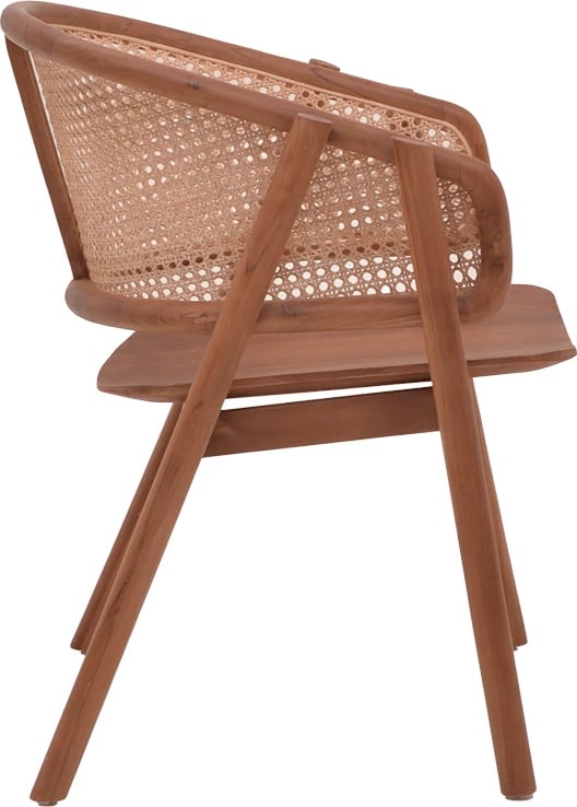 Karrige Anlene dru tik natyral ratan natyral 62x54x82cm