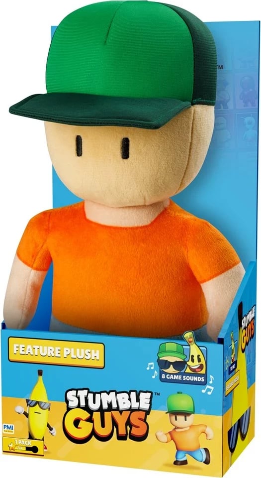 Lodër pellushi Stumble Guys S2, P.M.I. Kids World, 25 cm, Mr. Stumble