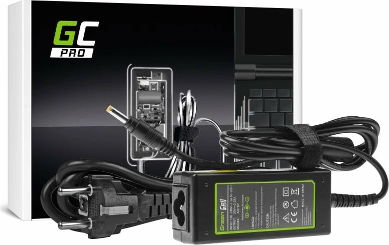 Adapter rryme Green Cell PRO AD76P për Lenovo Yoga 510, 20V 2.25A 45W, 4.0-1.7mm, i zi