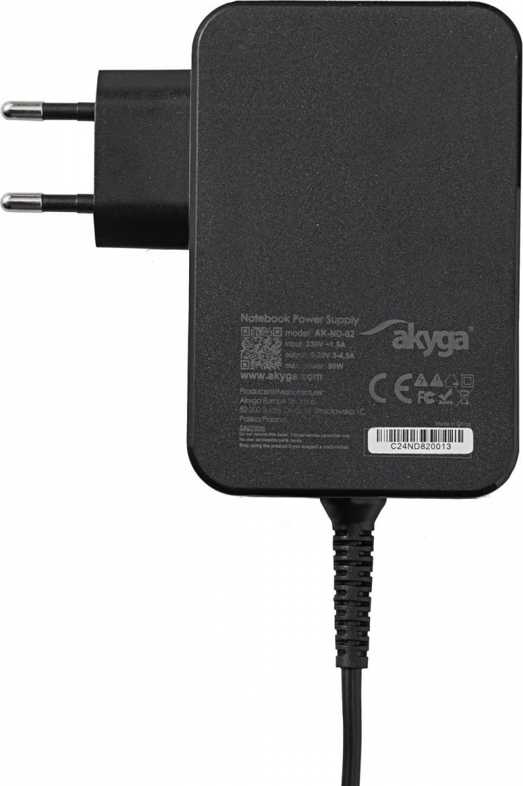 Adapter energjie AKYGA AK-ND-82, 90W, USB-C PD 3.0, i zi
