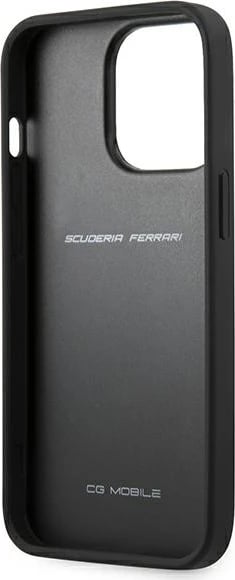 Mbështjellës Ferrari On Track Carbon Stripe për iPhone 13 Pro Max 6.7", i kuq