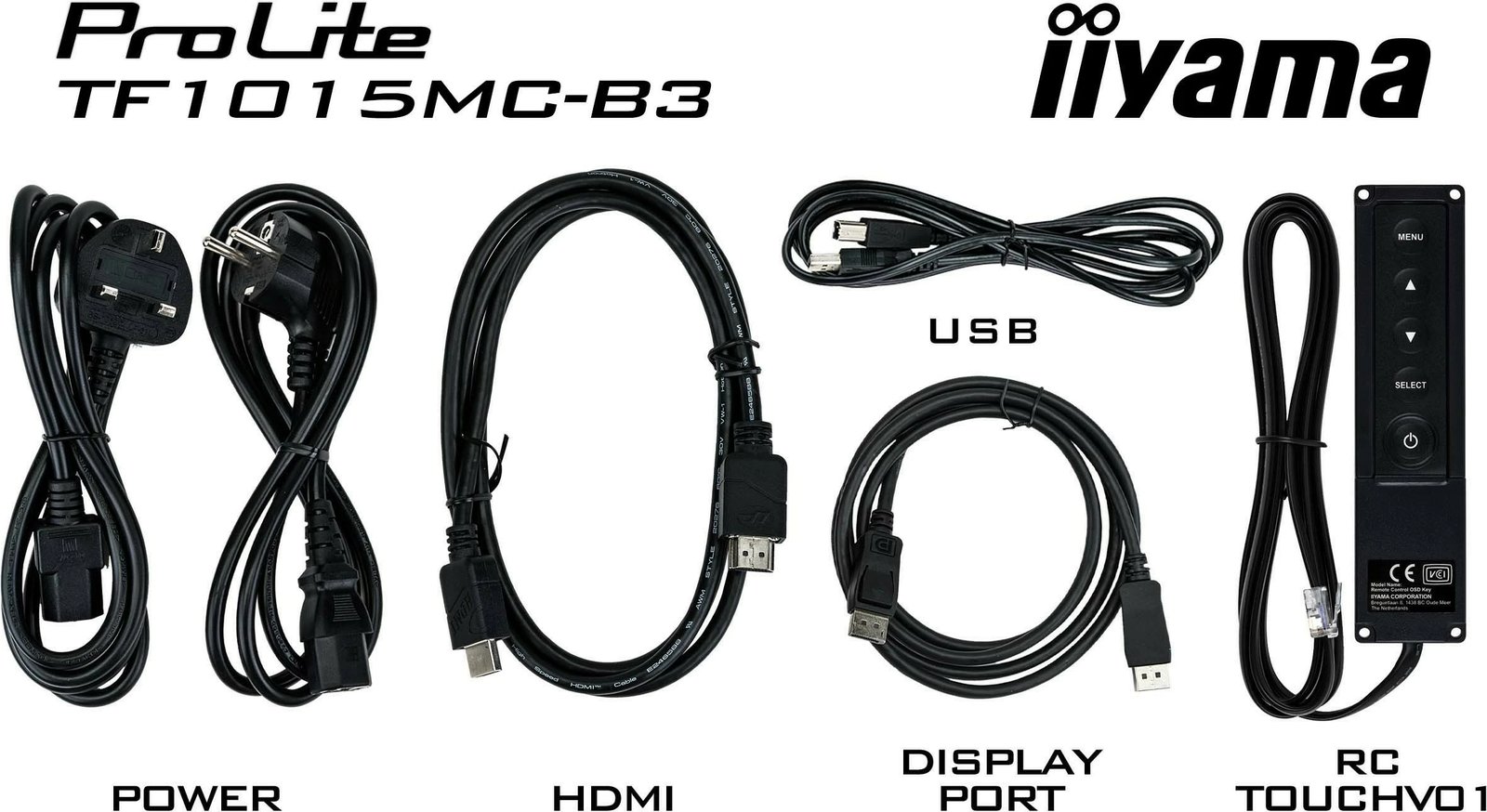 Panel interaktiv iiyama TF1015MC-B3, 10.1", LED, 1280 x 800 pixels
