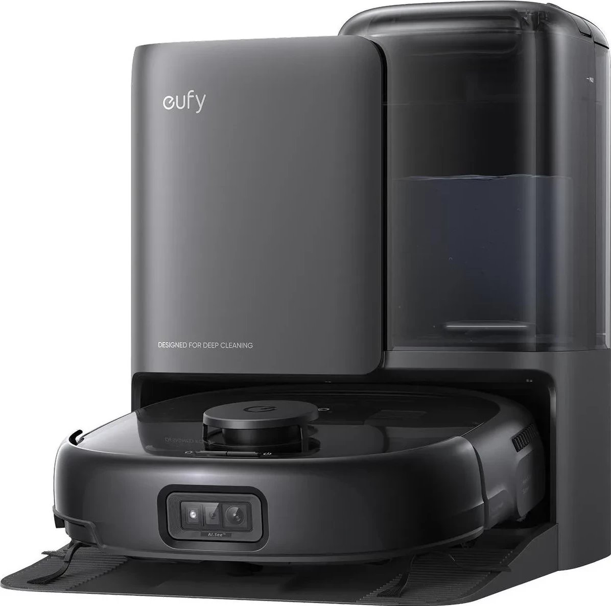Robot pastrues Eufy Omni E25, 3L, 2.5L ujë, 5200mAh, i zi