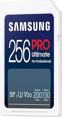 Kartelë SD Samsung PRO Ultimate 256GB, SDXC, Class 10, UHS-I, e bardhë
