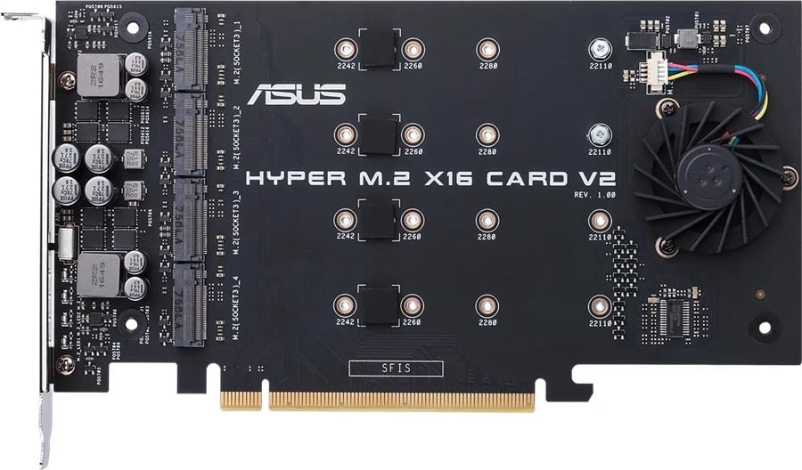 Kartë ndërfaqe ASUS HYPER M.2 X16 V2, brenda