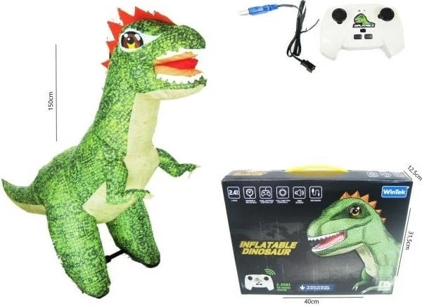 Dinosaur i fryrë hipo H13700, 1.5m x 2m, Jeshil
