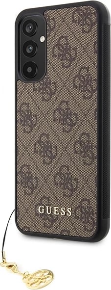 Mbështjellës Guess 4G Charms për Samsung Galaxy A34 5G, kafe