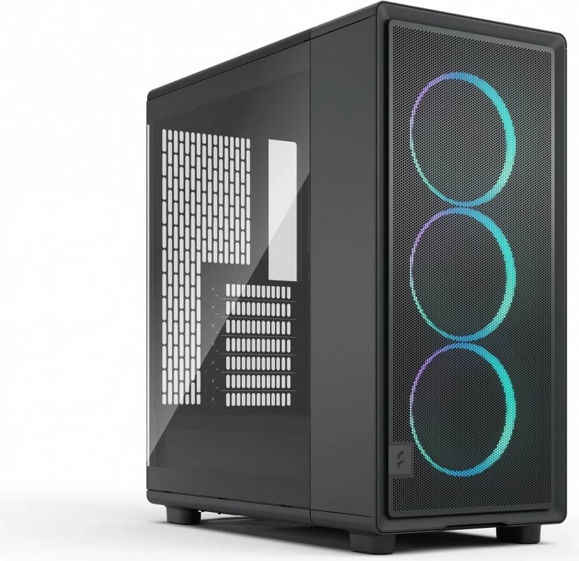 Kasë Fractal Design Epoch Black TG RGB Light Tint, Midi Tower, ATX, RGB, E zezë