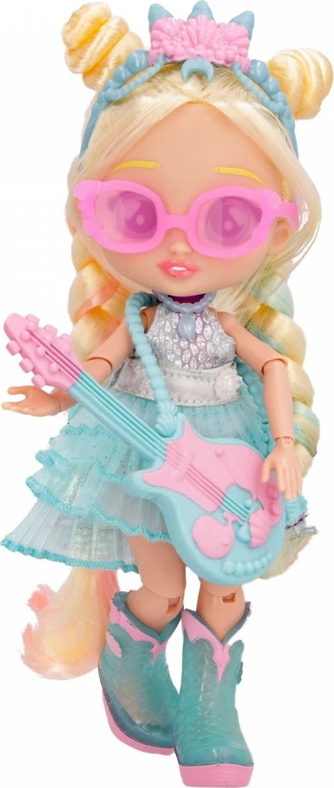 Kukull Cry Babies BFF Stella me kitarë, 20 cm, për vajza
