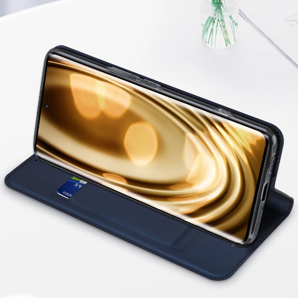 Mbështjellës Dux Ducis Skin Pro për Xiaomi Redmi A1+, me kapak, xhep kartelash dhe stand, e zezë