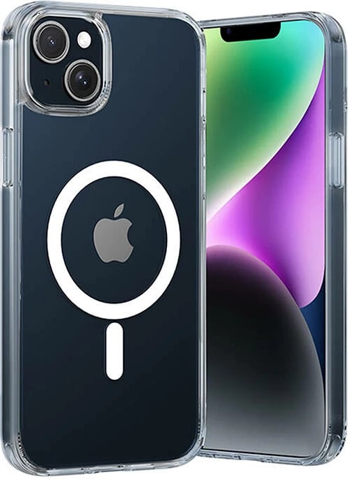 Mbështjellës Vention KUBT0-10 për iPhone 14, transparent, me MagSafe