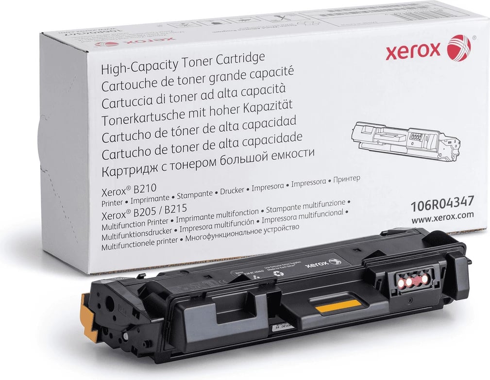 Toner, Xerox, 106R04347, 3000 faqe, XL, e zezë