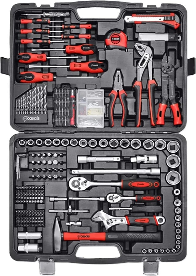Set veglash dore Casals HH303 (4HL), 303 pjesë, me kasë bartëse
